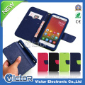 Korean contrast color universal leather case for smart phone , suitable for any size